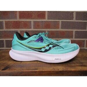 Saucony Womens Ride 15 Green Cool Mint S10729-26 Running Shoes Sneakers Size 10